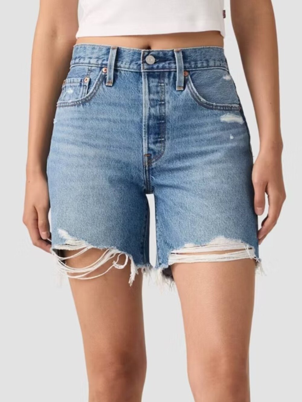 Levi Premium 501® Mid Thigh Women's Shorts | Size 25